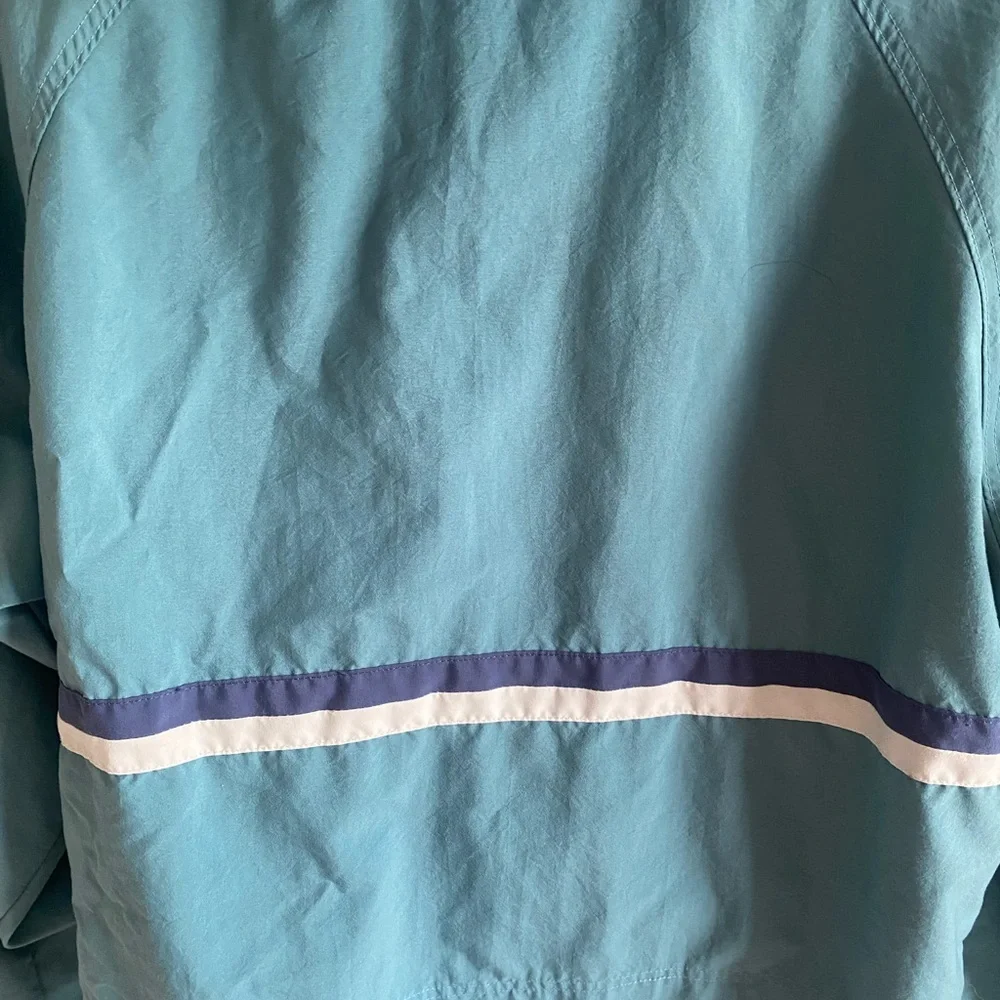 Vintage 90s Nike Women’s M‎ Windbreaker Jacket Teal Green Hooded